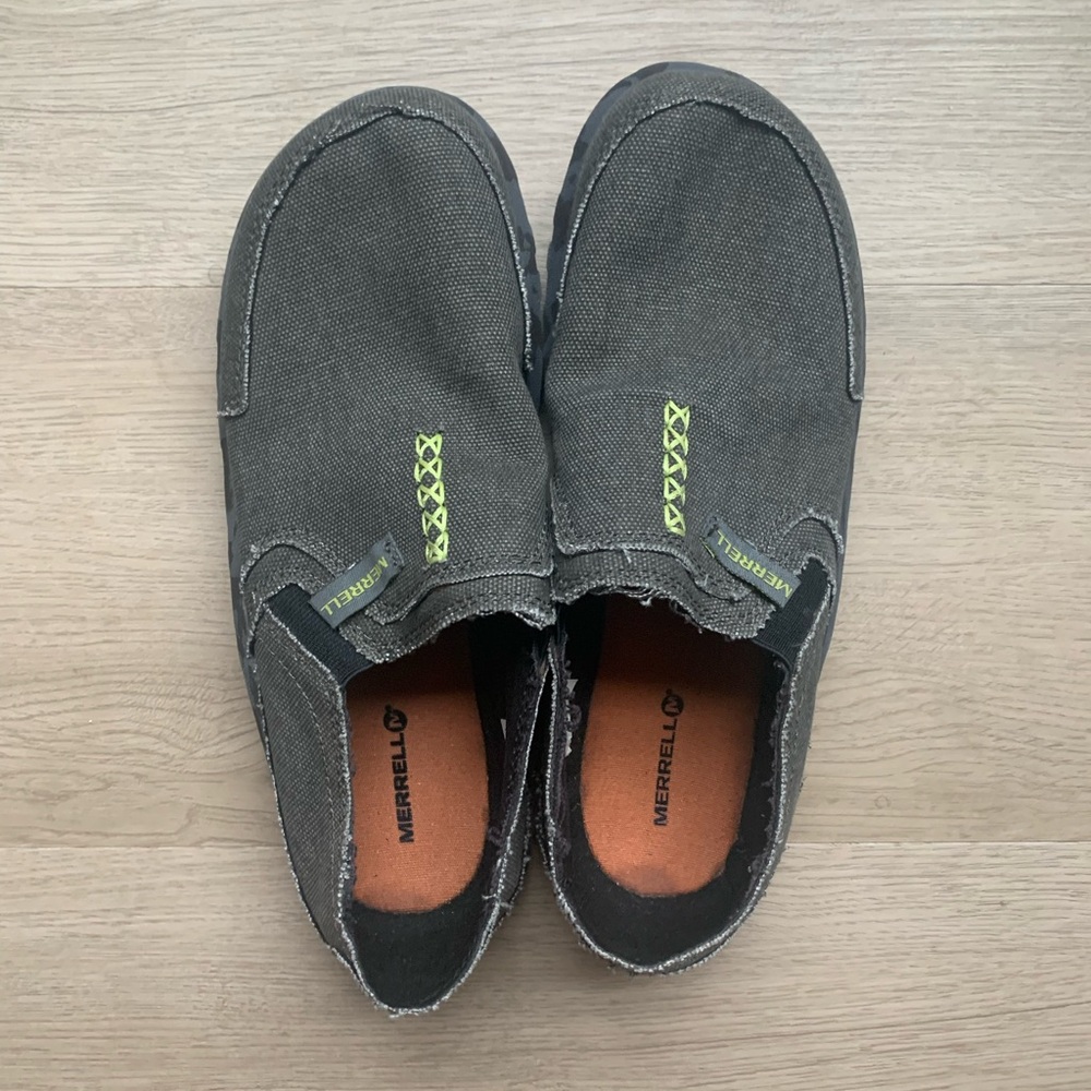 Men’s Merrell Camouflage Green Casual Outdoor Slipper Sz 6